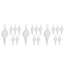 18-Pack Plant Katrol Intrekbare Hanger Gemakkelijk Te Bereiken Plant Katrol in Hoogte Verstelbaar Wiel voor Hangende Planten Binnen Wit