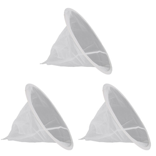 3Pcs Fine Mesh Honey Strainer Filter Nets White Beekeeping Home Tools 1