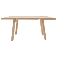 3Pz Tavolo Portatile Vino Legno Chiaro Pieghevole Per Picnic Outdoor