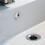 4Pcs Silver Bathroom Sink Overflow Hole Caps ABS Drain Covers for Home 7