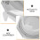 4Pcs Silver Bathroom Sink Overflow Hole Caps ABS Drain Covers for Home 8