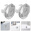 4Pcs Silver Bathroom Sink Overflow Hole Caps ABS Drain Covers for Home 11