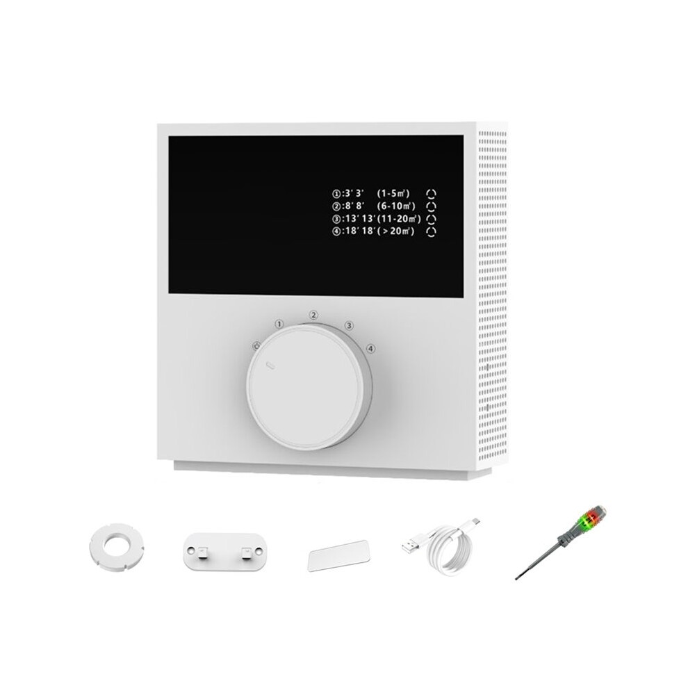 Air Purifier For Home 2400Mah Usb Rechargeable Negative Ion Air Purifier Low Noise Air Ionizer With Led Display 6031592487942