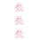 3Pz Vestiti Pet Rosa A Orecchie Per Uso Esterno 7