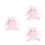 3Pz Vestiti Pet Rosa A Orecchie Per Uso Esterno 6