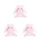 3Pz Vestiti Pet Rosa A Orecchie Per Uso Esterno 5