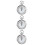 3Pz Cronometro Metallo Meccanico Timer Portatile Per Sport 10