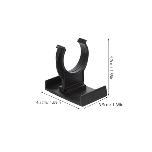 36Pz Clip Per Battiscopa Cucina Nero, Facile Da Usare 1