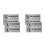 4Set No Soliciting Eleganti in PVC Nero Autoadesivi Resistenti 5