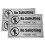 4Set No Soliciting Eleganti in PVC Nero Autoadesivi Resistenti 2