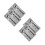 4Set No Soliciting Eleganti in PVC Nero Autoadesivi Resistenti 9