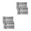4Set No Soliciting Eleganti in PVC Nero Autoadesivi Resistenti 7