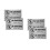 4Set No Soliciting Eleganti in PVC Nero Autoadesivi Resistenti 8