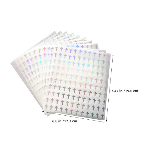 1200Pz Adesivi Decorativi Croce Autoadesivi Per Scrapbook E 1