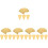 Gouden Mini Cake Bases Voor Cake Display En Feest 7