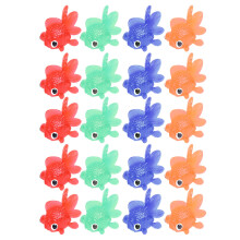 100Pz Giocattoli Pesce Goldfish Tpr Colorati Per Bagnetto Bambini