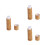 3Pz Contenitori Per in Bamboo Legno Chiaro 8