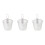 3Pz Set Pasta Acciaio Argento Design Appendibile Cucina 6