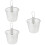 3Pz Set Pasta Acciaio Argento Design Appendibile Cucina 9