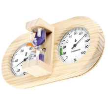 Paars Sauna Temperatuur- En Vochtigheidsmeter Met Timer