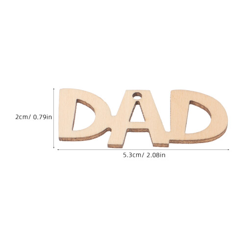 30 Stks Vadersdag Diy Knutselset: Onafgewerkte Hangsieraden 1