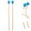 5Paia Bacchette Per Marimba Mallets Percussione Con Manico 11