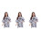 3St Overhemden Wit Kort , Zipper Sluiting En Ademend 4