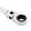 2Pc Flexible  Ratchet Metric Spanner Open End and Ring Wrenches Tool 10Mm 6