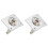 2X Chrom Platte Platz E-Ausgangsbuchse Fuer E-Gitarre 1