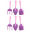 2Set Da Giardino Bambini Viola, E Pala Per 7