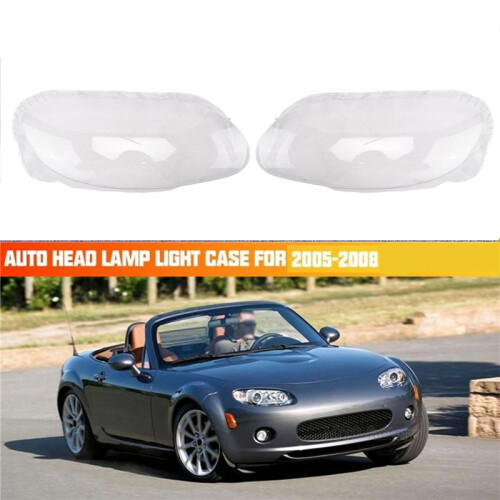 For  MX-5 2005-2008 Car Headlight Shell Headlight Cover Headlamp Lens Headlight Glass Left 2