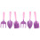 2Set Da Giardino Bambini Viola, E Pala Per 4
