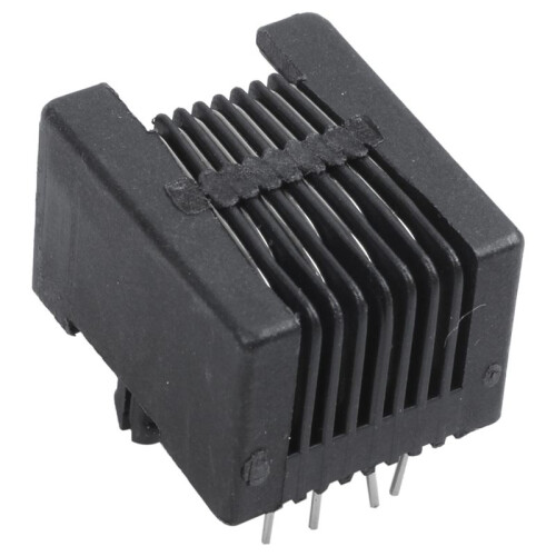 40Pcs Rj45 8P8C Computer Internet Network Pcb Jack Socket Black 2