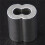 200Pcs Aluminum Crimping Loop Sleeve for 3mm Diameter Wire Rope and Cable 6
