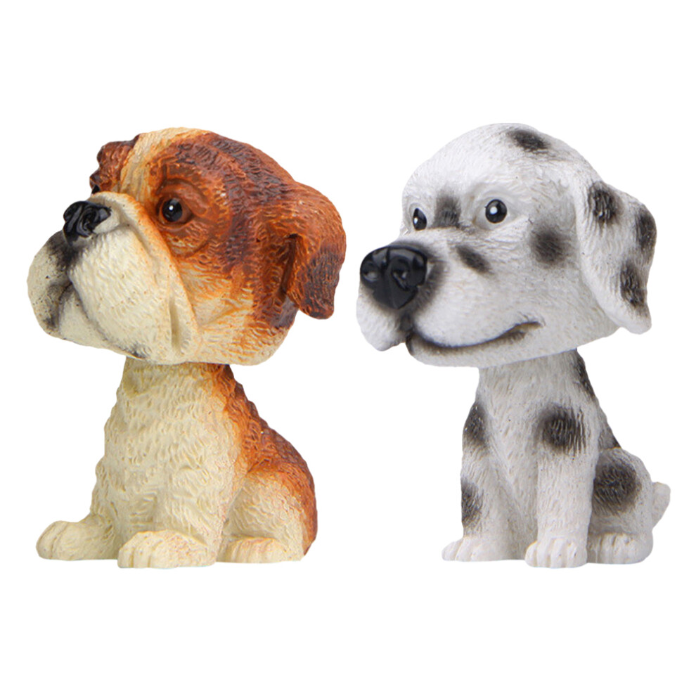 2Szt Kolorowa Ozdoba Psa Z ŻYwicy Do WnęTrza Na Deskę Rozdzielczą-image