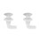 2Pcs White Bathtub Bubble Nozzle with Air Button for Spa Massage 7