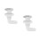 2Pcs White Bathtub Bubble Nozzle with Air Button for Spa Massage 6