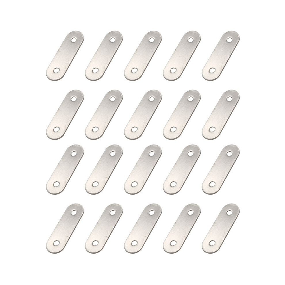 50Mmx16mm Straight Repair Joining Mending Flat Plate Bracket 20Pcs 4711146602442