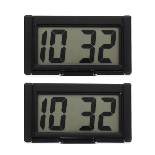 4Sets Duurzame Zwarte Auto Zelfklevend Digitale Dashboard