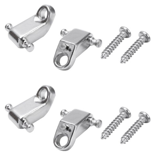 4 Pz Elettrica Rullo Della Stringa Della Chitarra Albero Fermo Della Stringa - Argento
