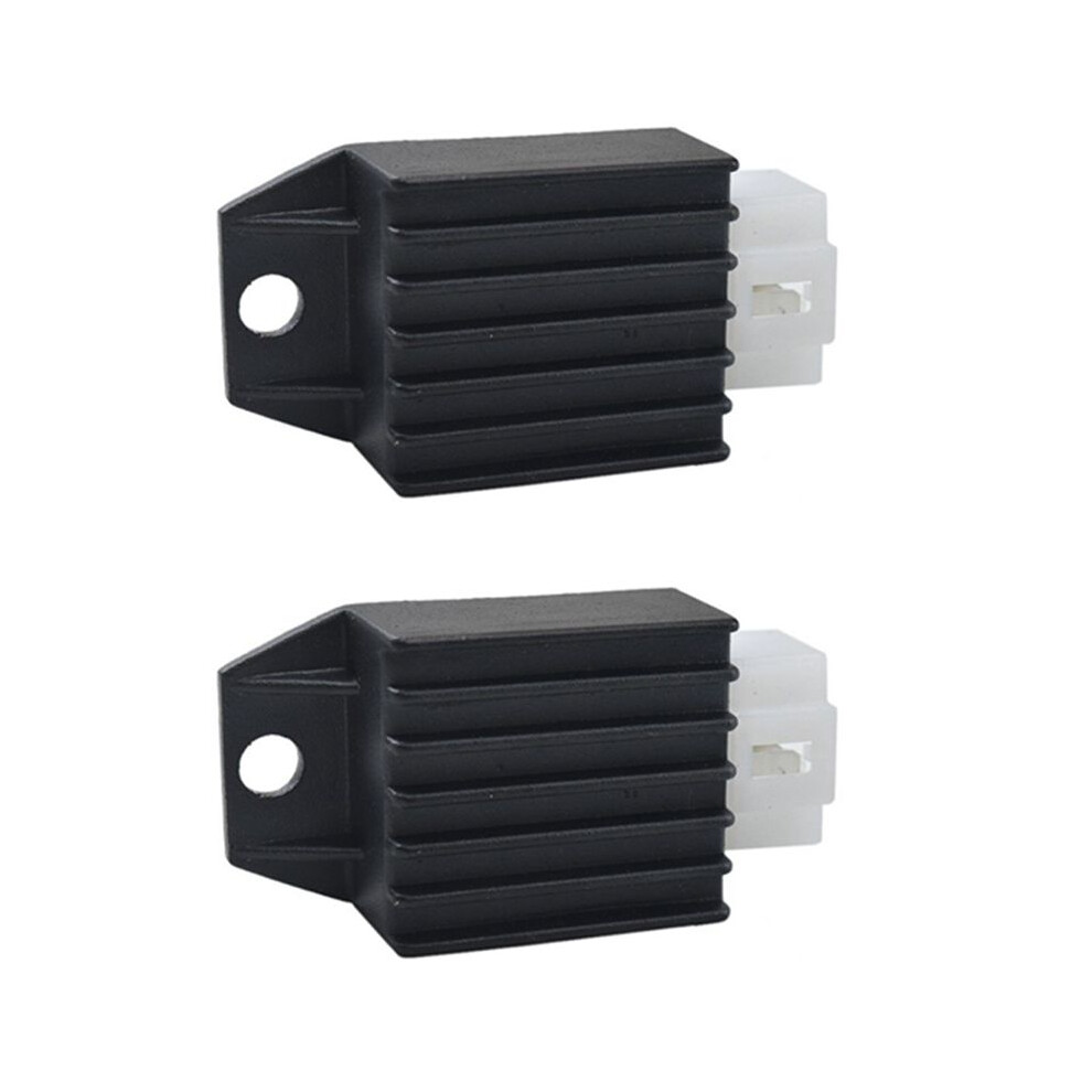 2X 12V 4 Pin Rectifier Regulator For 50Cc 90Cc 110Cc 125Cc Pit Quad Dirt Bike Atv Buggy Black 6032956546824
