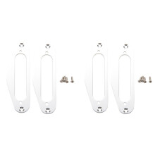 4X Guitar Pickup Frame Mounting Ring Single Coil Metal Flat Humbucker Pickup Ring for TL Style Electric Guitars(Silver)