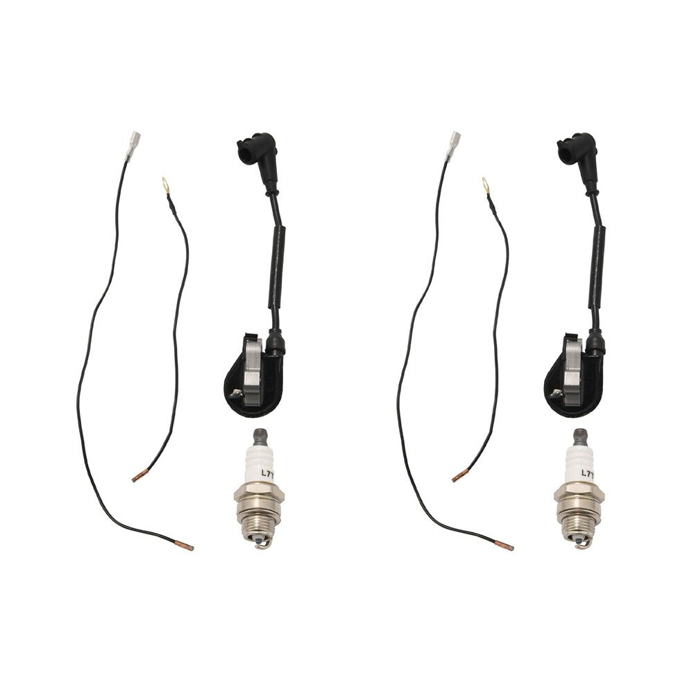 2X Ignition Coil With Spark-Plug For 024 026 028 029 034 036 038 039 044 048 Ms240 Ms260 Ms290 Ms310 Ms360 6133383317848