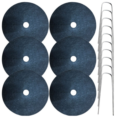 3Sets Zwarte Ondoordringbare Tuinstekers Wortelafscheider Stof