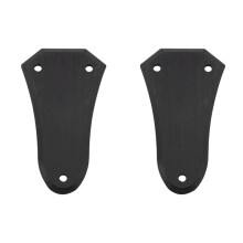 2Pc Acoustic Guitar Ebony Wood Truss Rod Cover Plate Guitar Parts New