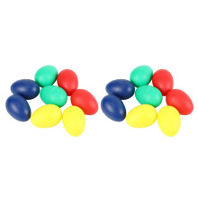 16Pcs Ludique En Plastique Percussion Musicale Oeuf Maracas Oeuf Shakers Enfants Jouets- 4 Couleurs Différentes