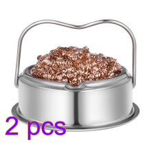 2St Soldering Tip Cleaner Set Met Zilveren Ballen En Houder, Efficiënt