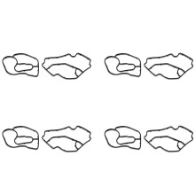 8 Stuks Zwart Rubber Oliefilterhuis Pakking Geschikt voor   ML320 ML350 R320  Sprinter 6421840080 6421801410