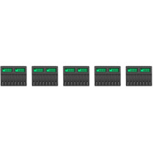 5X Battery Charger LCD Display Intelligent 8-Slot Chargers for AA/AAA NiCd NiMh Rechargeable Batteries AA AAA