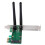 5X Placa Wireless WiFi  PCI-e Express para Adaptador PCI-e com 10 Antenas Externas para PC 2